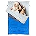Double Sleeping Bag (Queen Size) with 2 Small Pillows – Waterproof, Comfortable & Compact for Hiking, Trekking, Camping or other Outdoor Activities – Includes a Carry Bag with Compression Sack.