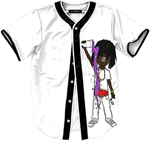 Smile Style Unisex Arc Bottom 3D Print Baseball Team Jersey Shirt