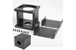 333'S NEMA 34 Stepper Motor Mounting Bracket with Dust Cover, 86 mm Aluminum Motor Clamp with Screws, Fits Standard Bolt Pattern for CNC Router, Engraving Machine & DIY Automation