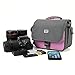 BAGSMART Digital SLR/DSLR Compact Camera Shoulder Bag, Travel SLR Gadget Bag, Pink