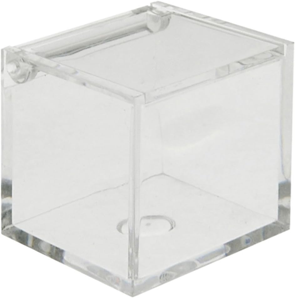 Caja de plexiglás para Confeti, 5 x 5 x 5 cm: Amazon.es: Hogar