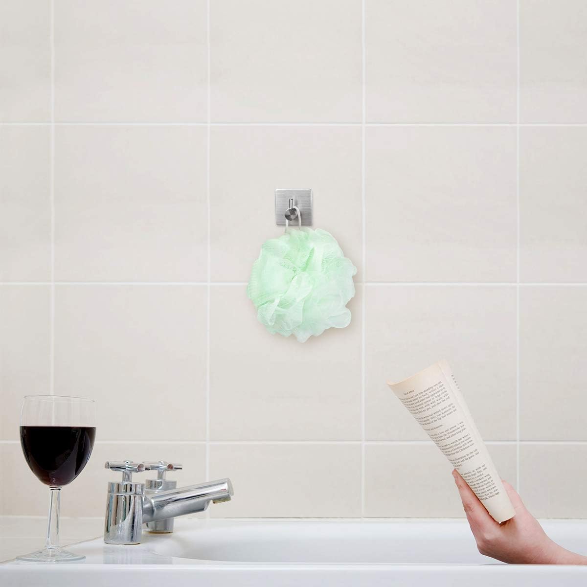 GreenChief Suction Grab Bar -Shower Handle & Bathroom Balance Bar wit - Grip Bath Grab Bar for Bathroom - Safety Hand Rail Support - Handicap, Elderly, Injury, Senior Assist Bath Handle, Non Skid, 12”: Health & Personal Care