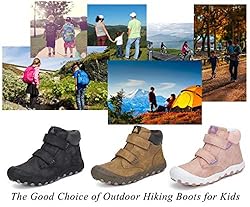 Kid's Girl's Hiking Shoes Waterproof Slip on