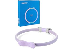 JOINFIT Pilates Ring Circle, Magic Circle Pilates Ring, 15 Inch Yoga Ring Thigh Workout, Pilates Equipment for Home Workouts Fitness Circle for Women, Inner Thigh Exercise Equipment