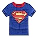 StylesILove Super Hero Soft Cotton Boy Tee Shirt (4T, Superman Blue)