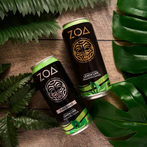 ZOA 100 Calorie Energy Drink, Lemon Lime, 16 fl. oz. (Pack of 12