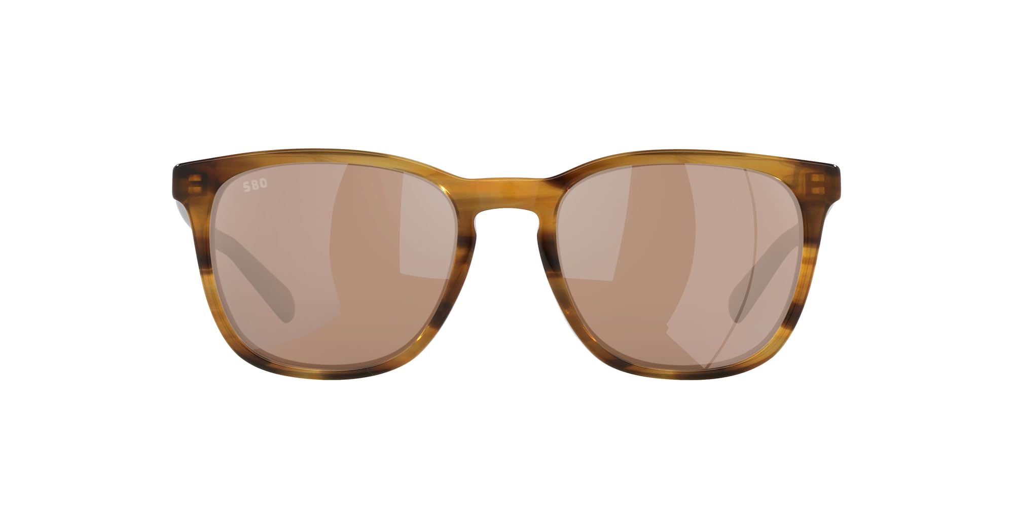 Costa Del Mar Unisex Sunglasses Salt Marsh Frame, Copper Silver Mirror Lenses, 53MM