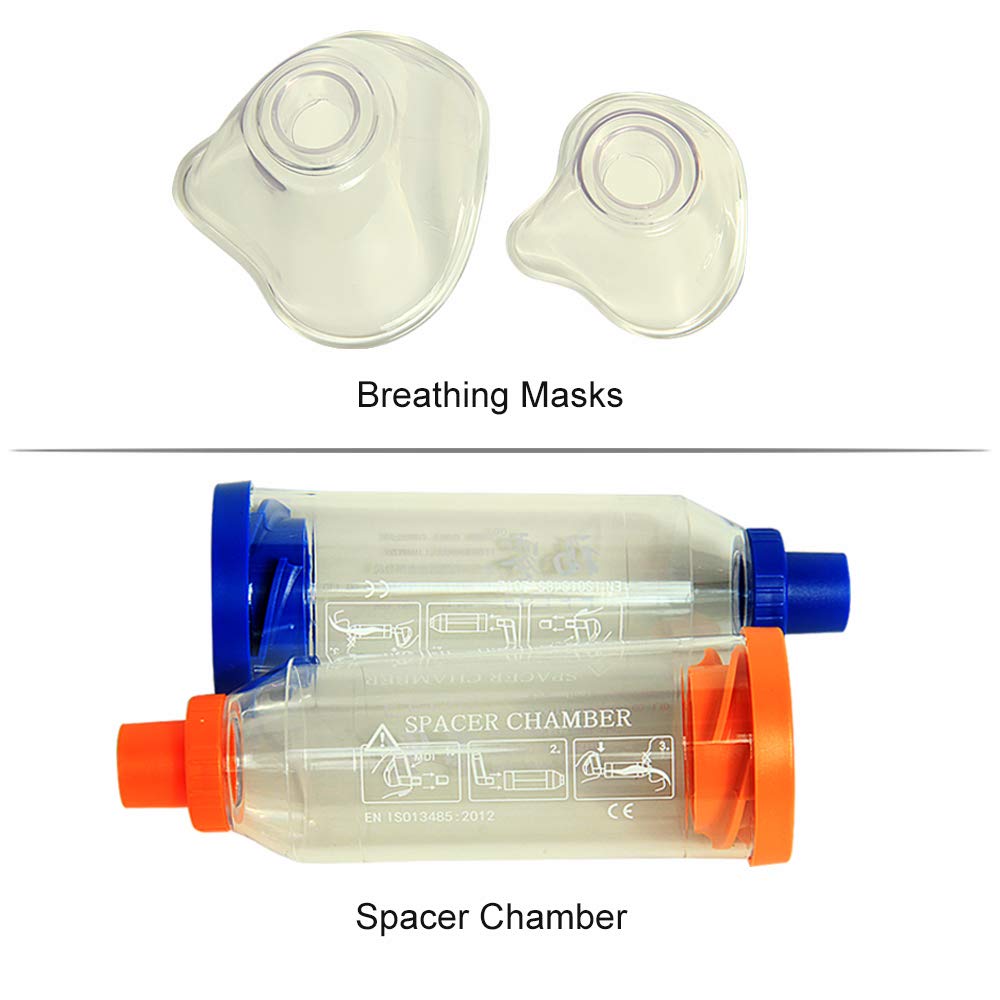 Aerosol Spacer Chamber Compact Asthma Inhaler with Masks (Suitable