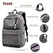 Hoperay G-12 Men Canvas Hoperay College Student School Bags for Teenagers Vintage Mochila Casual Travel Daypack Laptop Backpacks with USB Charging Port Fits 15Inch Laptop, Grey