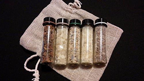 Inspire Dream Play 5pc Resin Incense Gift Set w/Bag Frankincense Myrrh Benzoin Damar Copal ~ India