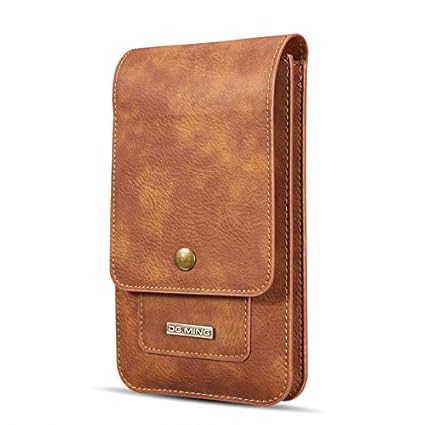 Doppelte Kuhhaut Handy Hüfttasche Gürteltasche Handytasche Waist Bag Bauchtasche /Aufbewahrungs tasche, 6,5 Zoll Geldbörse ko