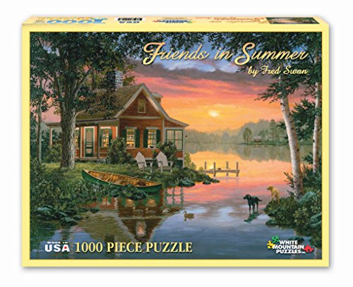White Mountain Puzzles Friends in Summer - 1000 Piece Jigsaw Puzzle