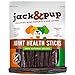 Jack&Pup 6-inch Gullet Sticks for Dogs – Odor Free Joint Health Support Dog Chews – Fresh and Savory Beef Gullet Sticks - Naturally Rich in Glucosamine and Chondroitin (25 Pack)