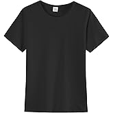 Hercugifts Girls/Kids/Toddlers Crew Neck Cotton T-Shirts Short Sleeve Summer Basic Tops(Age 2-12Y)