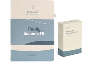 HABIT NEST Bodyweight Transformation Journal and Elevate Card Deck. Complete Fitness System with Effective Bodyweight Exercises. No Equipment Needed. #1 At home Fitness Journal/Fitness Planner for Women & Men.
