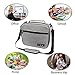 Insulated Lunch Bag,JIESI Adult Lunch Box With Adjustable Shoulder Strap,Cool Bento Bag for Office , School , Picnic(Grey)