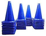BlueDot Trading Cones (60-Pack), 9-Inch, Blue