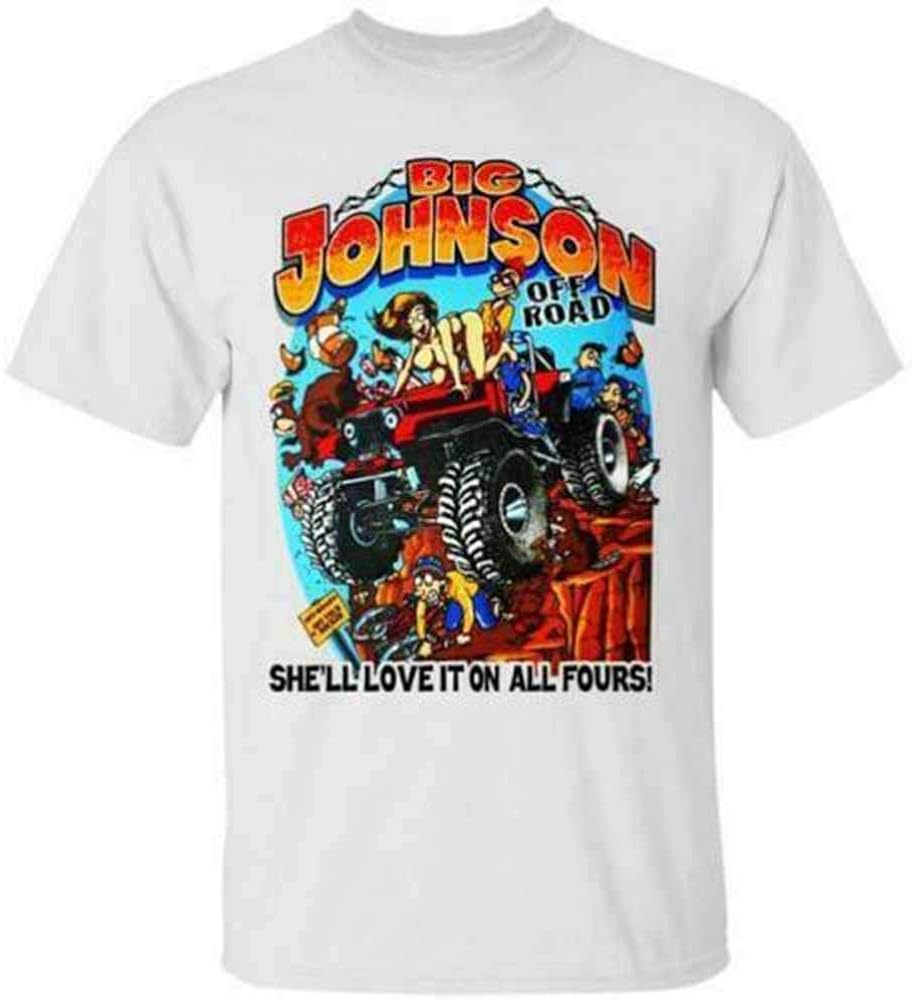 Big Johnson TShirt Funny Birthday Cotton Tee Vintage Gift for Men