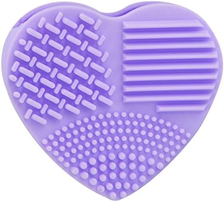 Start Silicone Egg Cleaning Brush Washing Glove Makeup Acne Scrubber Blackheads Cleaners Remover (Purple)