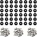 200 Pieces Soft Cutting Board Rubber Feet with Stainless Steel Screws, 0.28 x 0.59 (HD), Soft, Non Slip, Non Marking, Anti-Skid, Fine Grips for Furniture, Electronics and Appliances