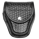Bianchi AccuMold Elite 7900 Chrome Snap Covered Cuff Case (Basketweave Black, Size 1)