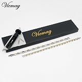 Vicmag Magnetic Bracelets for Women Titanium Steel Ultra Strength 2 Pcs view 6