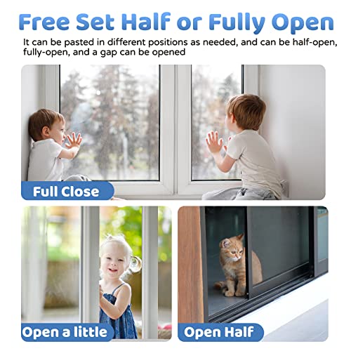 Sliding Door Lock for Kids Safety 4 Pack Window Locks Child Proof