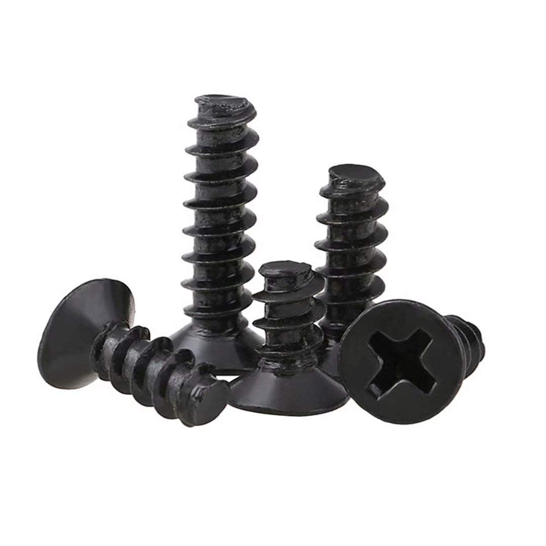 XIZONLIN Flat Head Phillips Screws Bolts Flat-Tail Small Machine Screws Tools Fasteners for Glasses Electronic Repair, M3*10mm,200 pcs