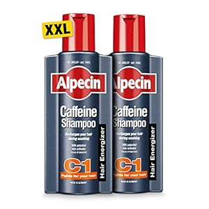 Alpecin Caffeine Shampoo C1 2x 375ml | Against Thinning Hair | Shampoo for Stronger and Thicker Hair | Natural Hair…