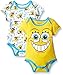 SpongeBob Square Pants Baby Boys' Soft 2 Pack Bodysuits