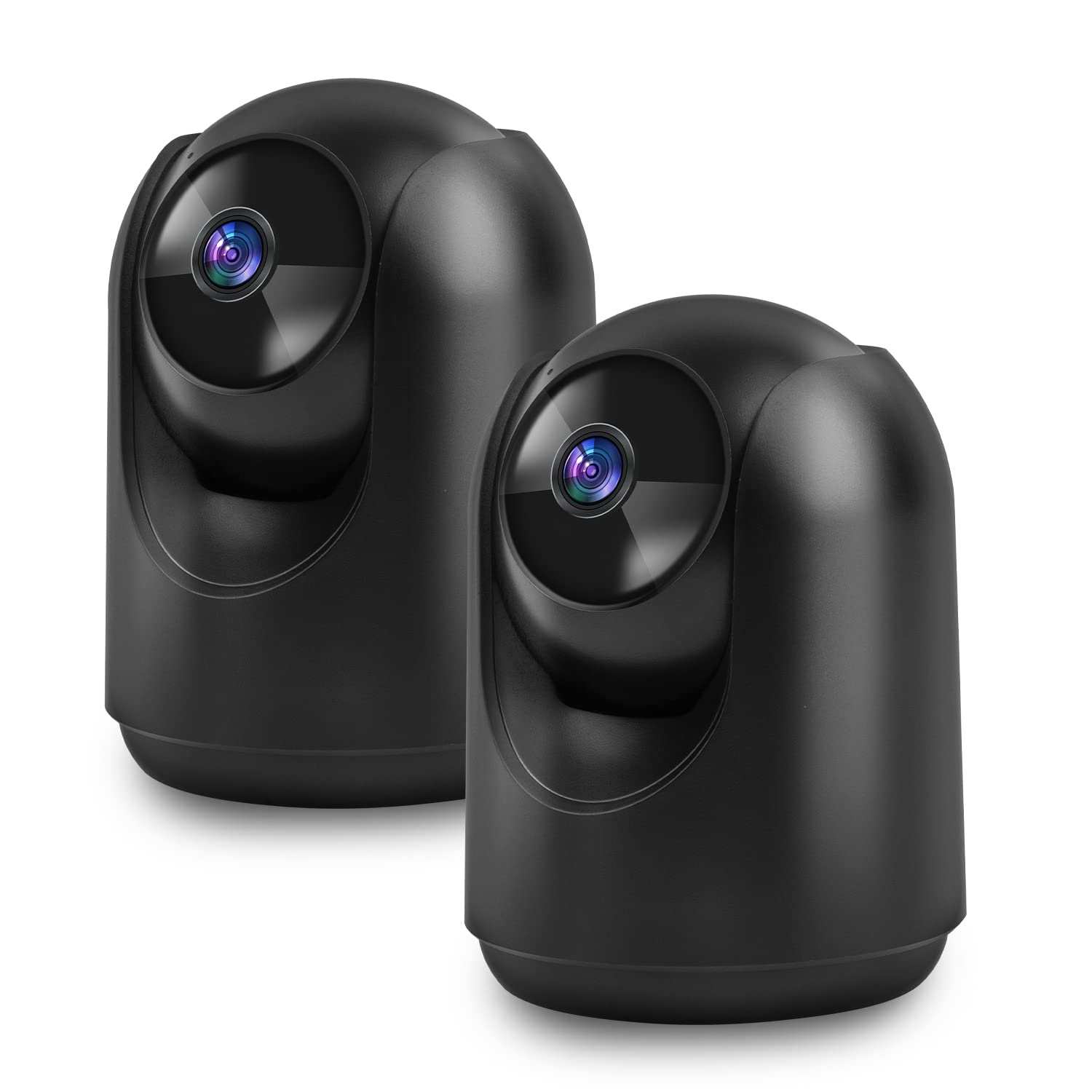 Photo 1 of Cameras for Home Security, 2K Pan/Tilt Indoor Camera Baby Monitor Pet Camera App Sleep Mode, 24/7 2-Way Talk Human Detection Motion Tracking Night Vision SD/Cloud Storage Indoor Security Camera 2-Pack