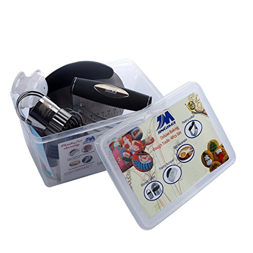Pastry Cutter Set Biscuit Cutter Set (5 Circle+1Fluted Edge) Dough Blender Mixer Cookie Cutters Round Baking Dough Tools & Pastry Utensils with Egg Separator GIFT BOX!