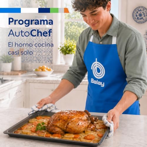 Balay, Horno multifunción, Pirólisis, Freidora de aire, negro, 3HB4821X3