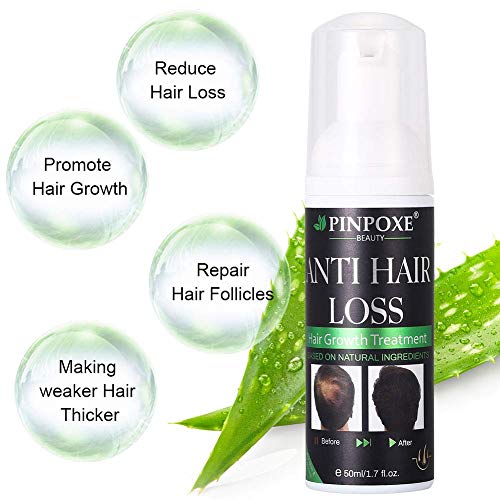 BUOCEANS Hair Growth Products, Hair Regrowth, Hair Loss & Hair Thinning, Extra Strength Hair Growth Foam, One Month Supply