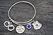Infinity Collection Police Jewelry, My Hero Wears Blue Charm Bracelet - Gift for Wife, Girlfriend, Mom or Daughter