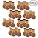 32Pcs Chair Leg Socks with Felt Pads, MERYSAN Elastic Knitted Furniture Booties, Thick Wood Floor Furniture Legs Protectors Pads Covers Caps Set - Avoid Scratches & Noise, Anti-Slip(Brown)