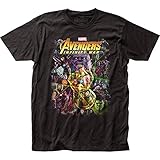 Impact Avengers Infinity War Group Shot Adult T-Shirt - Black (XX-Large)