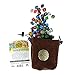 Third Die Dice Bag - Handcrafted, Reversible Drawstring Bag That Stands Open On The Table And Closes Tight - Soft Microfiber With Cool Celtic Knot Medallion - Rich Brown and Hide Brown