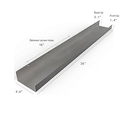 DIY CARTEL Made in USA Floating Metal Wall Shelf
