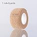 Pangda 12 Pieces Adhesive Bandage Wrap Stretch Self-Adherent Tape for Sports, Wrist, Ankle, 5 Yards Each (1 Inch, Skin Color)