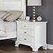 Roundhill Furniture Laveno 012 White Wood 3-Drawer Night Stand