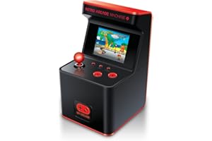 My Arcade Retro Arcade Machine X Playable Mini Arcade: 300 Retro Style Games Built In, 5.75 Inch Tall, AA Battery Powered, 2.5 Inch Color Display, Illuminated Buttons, Speaker, Volume Control