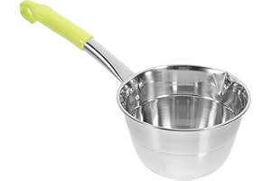 iplusmile Heavy-Duty Stainless Steel Water Scoop Long Handle Ladle for Kitchen and Outdoor Water Transfer