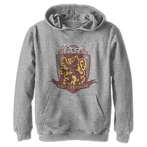 Harry Potter Warner Brothers and the Deathly Hallows Gryffindor Quidditch Youth Pullover Hoodie Athletic Heather