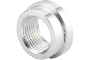 Aramox O-Ring Fitting Aluminum AN10-10AN Weld Bung Female ORB OD 1.365in