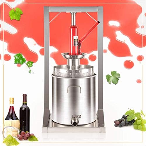 DEE Multi-Purpose Juicers,Large Fruit Press - 12-20 Liter-Manual Pressure Device- Food-Grade Polished Aluminum with Stainless Steel Press, for Wine and Cider Making Kitchen Utensils Small Appliances