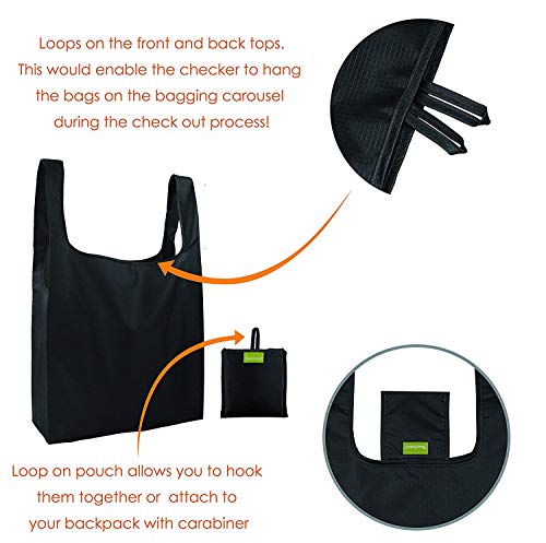 5 Reusable+Foldable+Attached+Polyester+Lightweight