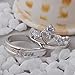 VIRGIN SHINE Gold Plated Cubic Zirconia Water Prints Couple Ring for Men
