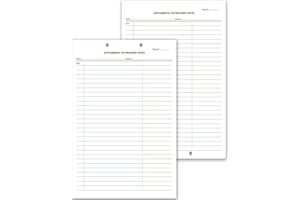 EGPCHECKS Supplemental & Treatment Notes Two Hole Punch Size 8 1/2 x 11 250 Forms