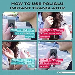 Poliglu Instant Two-Way Language Translator